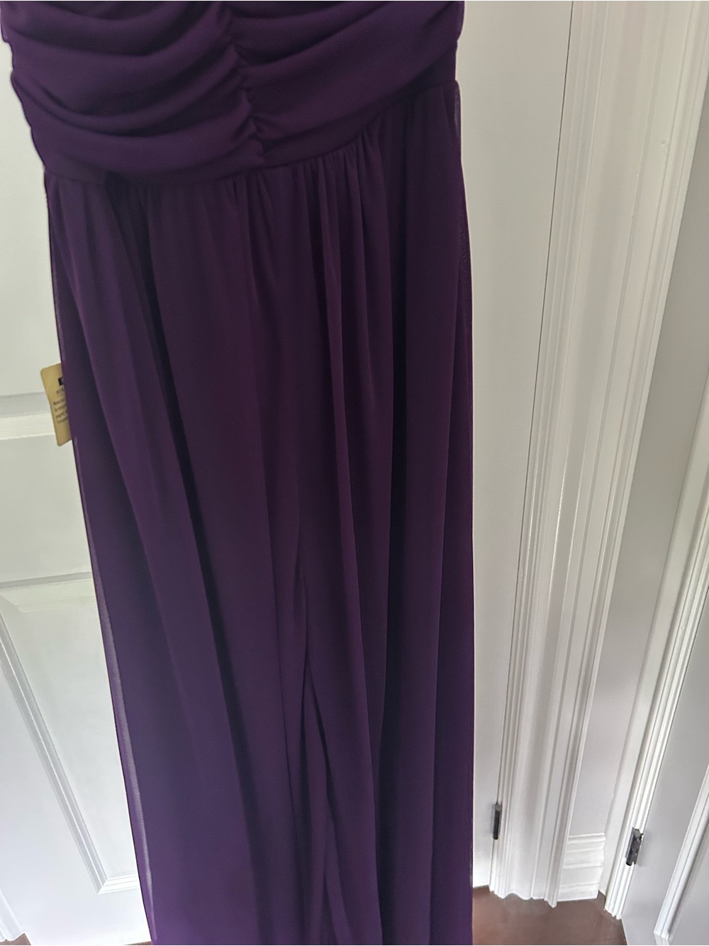 Sears One-Shoulder Evening Dress in Deep Purple
